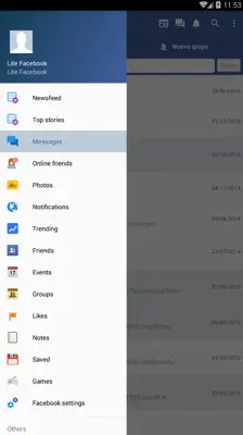 Lite Messenger Facebook android App screenshot 0