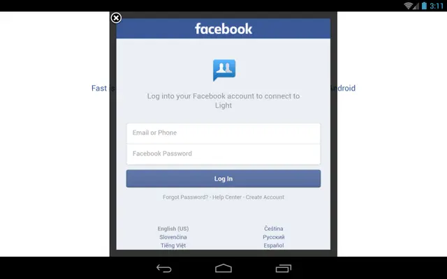 Lite Messenger Facebook android App screenshot 9